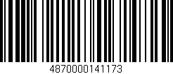 Código de barras (EAN, GTIN, SKU, ISBN): '4870000141173'