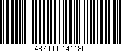Código de barras (EAN, GTIN, SKU, ISBN): '4870000141180'