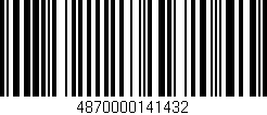 Código de barras (EAN, GTIN, SKU, ISBN): '4870000141432'