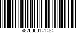 Código de barras (EAN, GTIN, SKU, ISBN): '4870000141494'