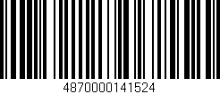 Código de barras (EAN, GTIN, SKU, ISBN): '4870000141524'