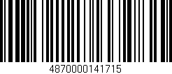 Código de barras (EAN, GTIN, SKU, ISBN): '4870000141715'