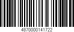 Código de barras (EAN, GTIN, SKU, ISBN): '4870000141722'
