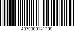 Código de barras (EAN, GTIN, SKU, ISBN): '4870000141739'
