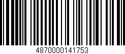 Código de barras (EAN, GTIN, SKU, ISBN): '4870000141753'