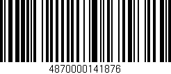 Código de barras (EAN, GTIN, SKU, ISBN): '4870000141876'