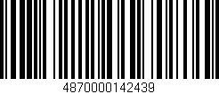 Código de barras (EAN, GTIN, SKU, ISBN): '4870000142439'