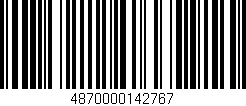 Código de barras (EAN, GTIN, SKU, ISBN): '4870000142767'