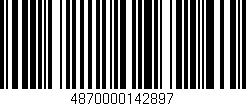 Código de barras (EAN, GTIN, SKU, ISBN): '4870000142897'