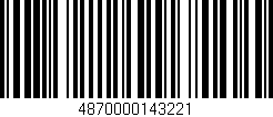 Código de barras (EAN, GTIN, SKU, ISBN): '4870000143221'