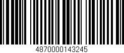 Código de barras (EAN, GTIN, SKU, ISBN): '4870000143245'
