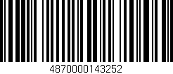 Código de barras (EAN, GTIN, SKU, ISBN): '4870000143252'