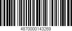 Código de barras (EAN, GTIN, SKU, ISBN): '4870000143269'