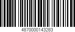 Código de barras (EAN, GTIN, SKU, ISBN): '4870000143283'