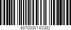 Código de barras (EAN, GTIN, SKU, ISBN): '4870000143382'
