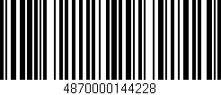 Código de barras (EAN, GTIN, SKU, ISBN): '4870000144228'