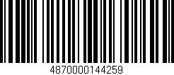 Código de barras (EAN, GTIN, SKU, ISBN): '4870000144259'