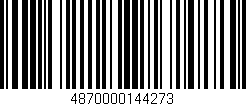Código de barras (EAN, GTIN, SKU, ISBN): '4870000144273'