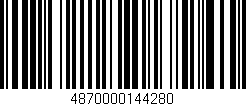 Código de barras (EAN, GTIN, SKU, ISBN): '4870000144280'
