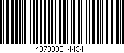 Código de barras (EAN, GTIN, SKU, ISBN): '4870000144341'