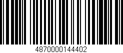 Código de barras (EAN, GTIN, SKU, ISBN): '4870000144402'