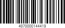Código de barras (EAN, GTIN, SKU, ISBN): '4870000144419'