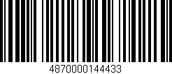 Código de barras (EAN, GTIN, SKU, ISBN): '4870000144433'