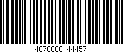 Código de barras (EAN, GTIN, SKU, ISBN): '4870000144457'