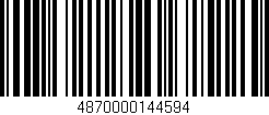 Código de barras (EAN, GTIN, SKU, ISBN): '4870000144594'