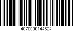 Código de barras (EAN, GTIN, SKU, ISBN): '4870000144624'