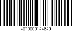 Código de barras (EAN, GTIN, SKU, ISBN): '4870000144648'