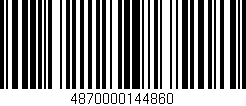 Código de barras (EAN, GTIN, SKU, ISBN): '4870000144860'