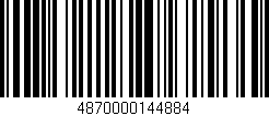 Código de barras (EAN, GTIN, SKU, ISBN): '4870000144884'