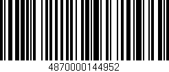 Código de barras (EAN, GTIN, SKU, ISBN): '4870000144952'