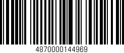 Código de barras (EAN, GTIN, SKU, ISBN): '4870000144969'