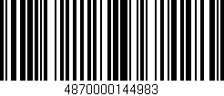 Código de barras (EAN, GTIN, SKU, ISBN): '4870000144983'