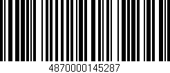 Código de barras (EAN, GTIN, SKU, ISBN): '4870000145287'