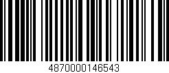Código de barras (EAN, GTIN, SKU, ISBN): '4870000146543'