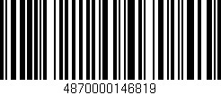 Código de barras (EAN, GTIN, SKU, ISBN): '4870000146819'