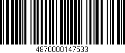 Código de barras (EAN, GTIN, SKU, ISBN): '4870000147533'