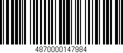 Código de barras (EAN, GTIN, SKU, ISBN): '4870000147984'