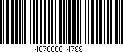 Código de barras (EAN, GTIN, SKU, ISBN): '4870000147991'