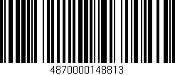 Código de barras (EAN, GTIN, SKU, ISBN): '4870000148813'