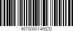Código de barras (EAN, GTIN, SKU, ISBN): '4870000148820'