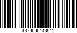 Código de barras (EAN, GTIN, SKU, ISBN): '4870000148912'