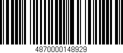 Código de barras (EAN, GTIN, SKU, ISBN): '4870000148929'