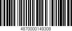 Código de barras (EAN, GTIN, SKU, ISBN): '4870000149308'