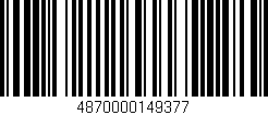Código de barras (EAN, GTIN, SKU, ISBN): '4870000149377'
