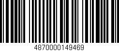 Código de barras (EAN, GTIN, SKU, ISBN): '4870000149469'