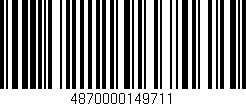 Código de barras (EAN, GTIN, SKU, ISBN): '4870000149711'